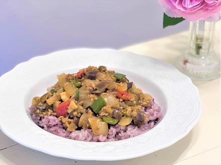 夏野菜のキーマカレー