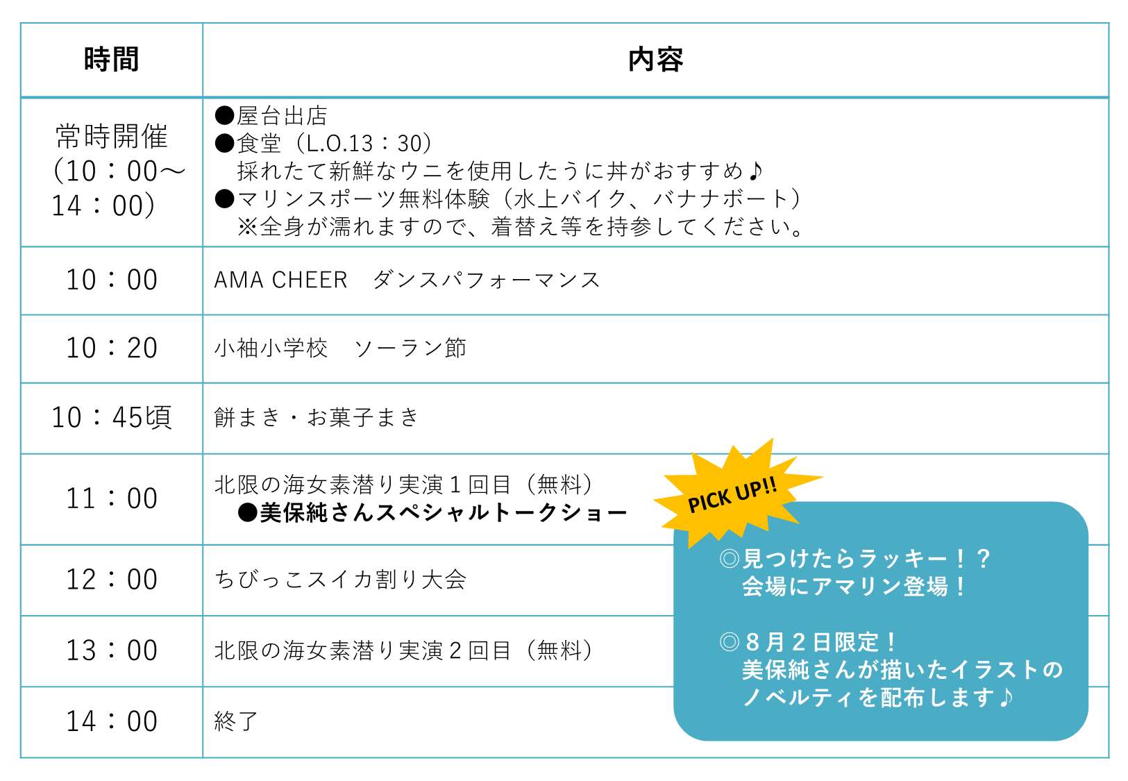 スケジュール