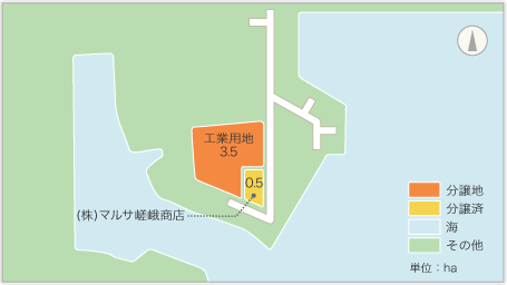 久慈港諏訪下工業区域の区画図