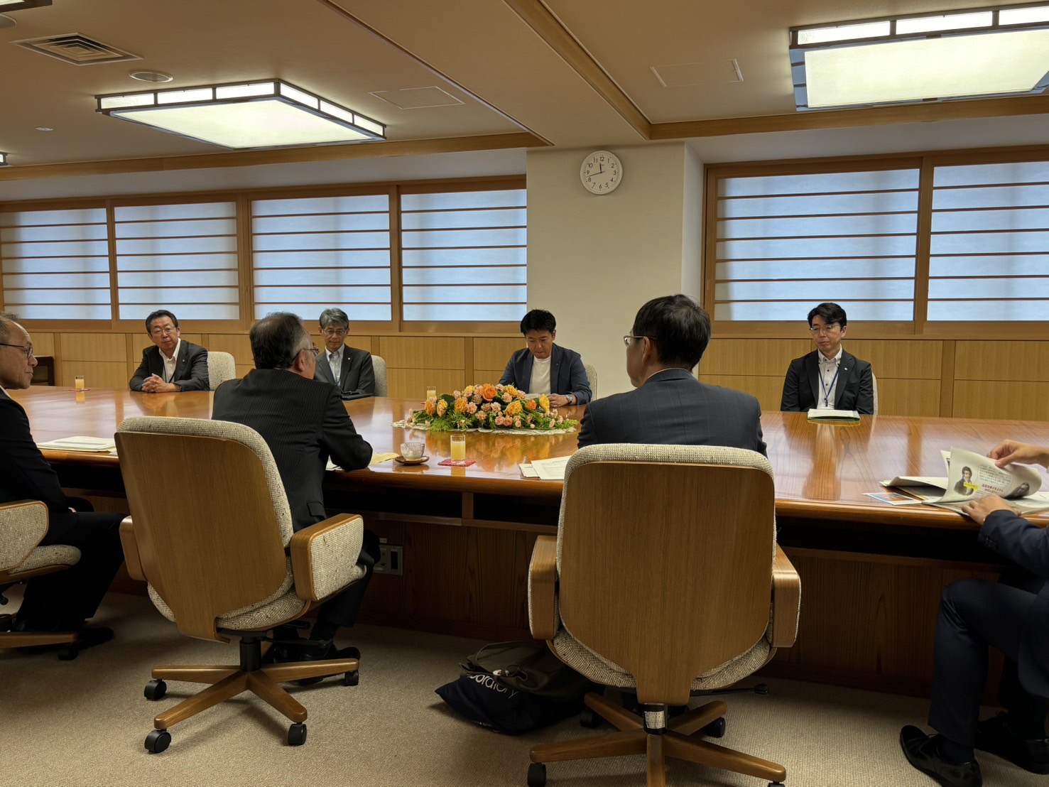 青森県知事と懇談