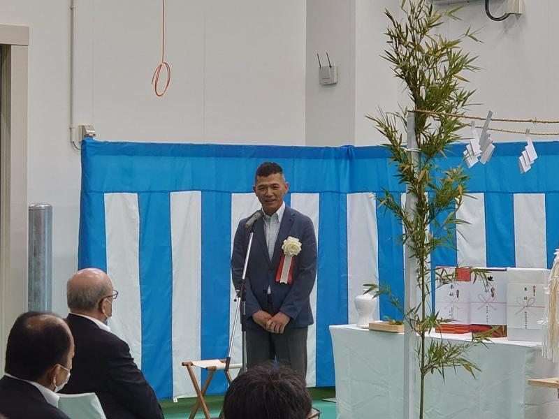 株式会社十文字丸善スープ竣工式における十文字社長挨拶