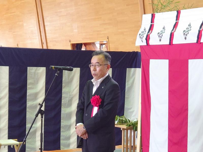 積水バイオリファイナリー株式会社安全祈願祭における市長挨拶