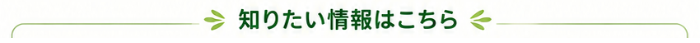 知りたい情報はこちら