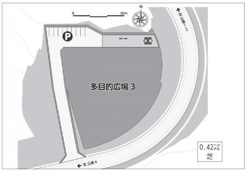 多目的広場3の案内図
