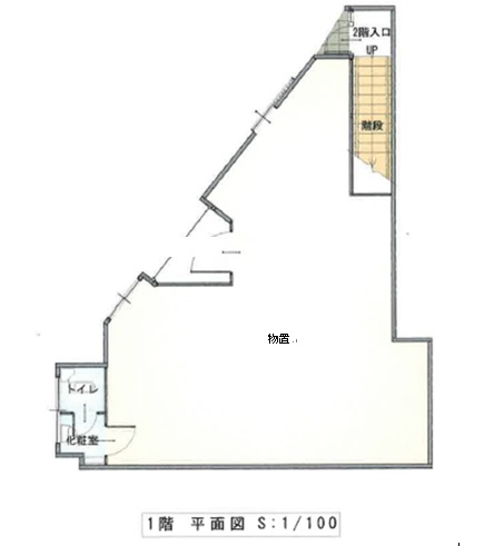 45 久慈市本町二丁目の1階の間取り図